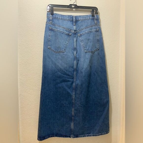 Frame denim Midmaxii angled seam Aline skirt size 27 - Picture 2 of 8